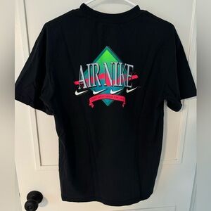 Nike Sportswear Air T-Shirt in Black with Neon Graphic